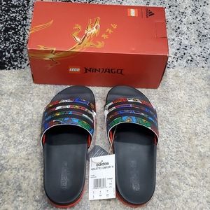Youth Adidas Adilette Comfort K Slides X Lego